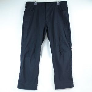 Orvis Black Fleece Lined 6 Pocket Cargo Work Pants Mens Size 38x29